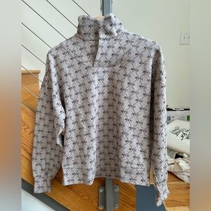 All Access Jacquard Folded Collar Sweatshirt